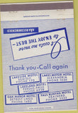 Matchbook Cover - Motels Bemidji Alexandria Brainerd Fergus Falls MN 40 Strike