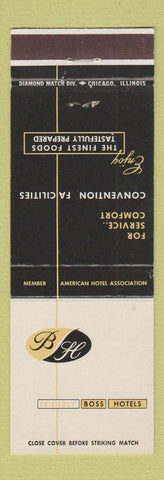 Matchbook Cover - Boss Hotels CHAIN