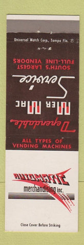 Matchbook Cover Automatic Merchandising Vending Orlando Lakeland Tallahassee FL