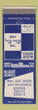 Matchbook Cover - McQuay Norris Piston Rings 1964 IASI Show San Francisco CA