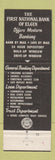 Matchbook Cover - First National Bank of Elgin IL 1965