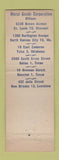 Matchbook Cover - Metal Goods Corp St Louis Kansas City Tulsa Houston