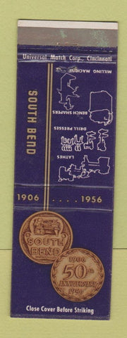 Matchbook Cover - South Bend IN Tools 1956 Newkirk Sales Waterloo IA