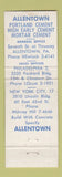 Matchbook Cover - Allentown Portland Cement PA 1960 50th WEAR