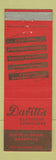 Matchbook Cover - Davitt's Clothes Nashville TN Arrow Shirts Knox Hats WEAR