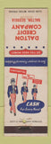 Matchbook Cover - Dalton Credit Company Dalton GA Uncle Sam