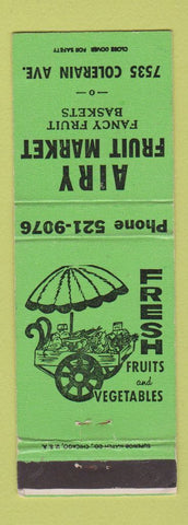 Matchbook Cover - Airy Fruit Market