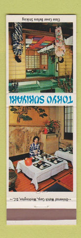 Matchbook Cover - Tokyo Sukiyaki Japanese Restaurant Washington DC
