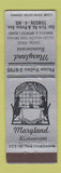 Matchbook Cover - Maryland Restaurant Towson MD