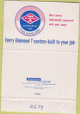 Matchbook Cover - Diamond T Trucks Gainesville GA 40 Strike