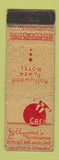 Matchbook Cover - It Cafe Hollywood CA WORN