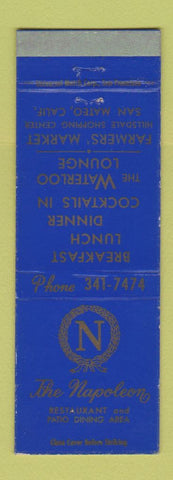 Matchbook Cover - The Napoleon Restaurant San Mateo CA