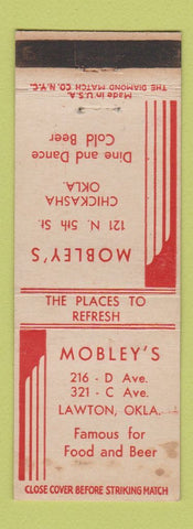 Matchbook Cover - Mobley's Lawton OK restaurant WEAR