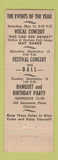 Matchbook Cover - Senefelder Male Chorus Chicago IL 1943