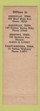 Matchbook Cover - Marchant Calculators Memphis TN WEAR