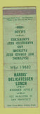 Matchbook Cover - Harris' Deli Lunch Kosher San Francisco CA WORN