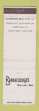 Matchbook Cover - Barraclough's Restaurant Los Angeles CA WEAR