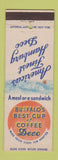 Matchbook Cover - Deco Coffee Wheat Cakes