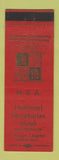 Matchbook Cover - National Secretaries Week Orange TX WEAR