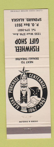 Matchbook Cover - Fishwheel Gift Shop Spenard AK 1967