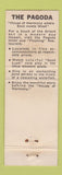 Matchbook Cover - Pagoda Hotel Honolulu Hawaii WEAR