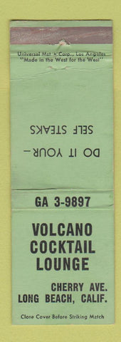Matchbook Cover - Volcano Cocktail Lounge Long Beach CA WEAR