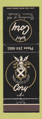 Matchbook Cover - Hotel Cory Denver Colorado WEAR