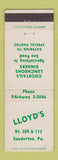Matchbook Cover - Lloyd's Restaurant Souderton PA