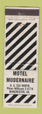 Matchbook Cover - Motel Modernaire Winchester VA WEAR