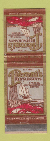 Matchbook Cover - Peroni's Restaurants Boston MA