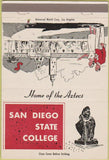 Matchbook Cover - San Diego State College CA 40 Strike
