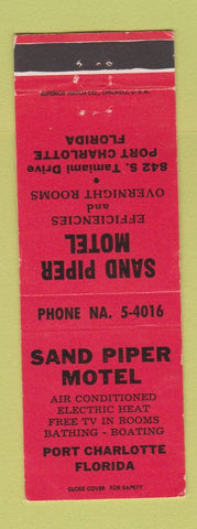 Matchbook Cover - Sand Piper Motel Port Charlotte FL WEAR