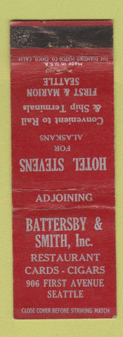 Matchbook Cover - Battersby and Smith Restaurant cards Seattle WA WORN