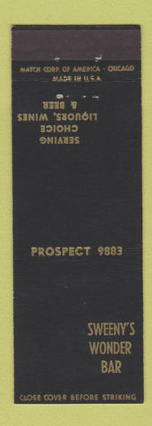 Matchbook Cover - Sweeny's Wonder Bar