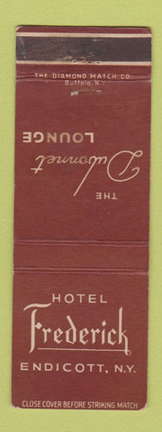 Matchbook Cover - Hotel Frederick Endicott NY WEAR