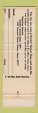 Matchbook Cover - Dunkin Donuts Quincy MA