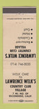 Matchbook Cover - Lawrence Welk's Country Club Village Escondido CA WEAR