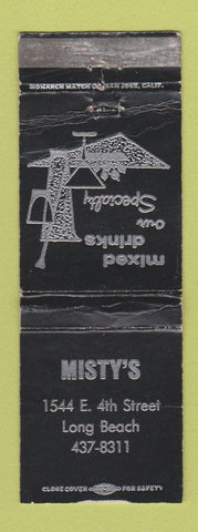 Matchbook Cover - Misty's Long Beach CA WORN