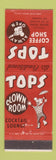 Matchbook Cover - Tops Coffee Shop Waikiki Hawaii