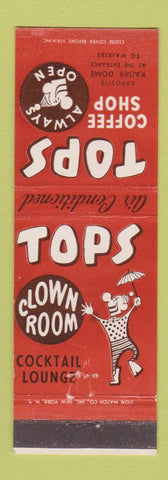 Matchbook Cover - Tops Coffee Shop Waikiki Hawaii