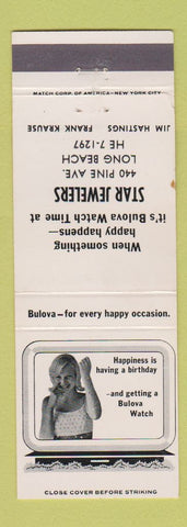 Matchbook Cover - Star Jewelers Bulova Watches Long Beach CA? WEAR