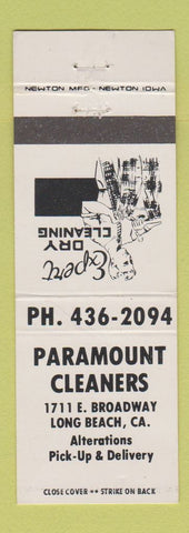 Matchbook Cover - Paramount Cleaners Long Beach CA WEAR