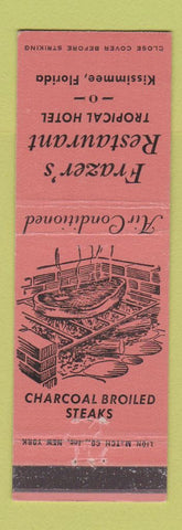 Matchbook Cover - Frazer's Restaurant Kissimmee FL