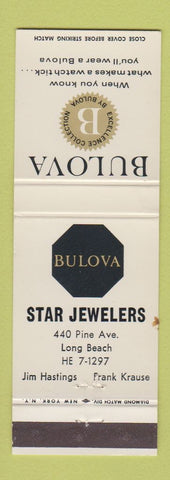 Matchbook Cover - Bulova Watches Star Jewelers Long Beach CA? WEAR