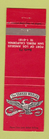 Matchbook Cover - The Yankee Whaler San Pedro CA