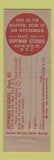 Matchbook Cover - Hoffman Studios Dog Comic girlie