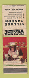 Matchbook Cover - Village Tavern billiards fried chicken Airway Heights WA WORN