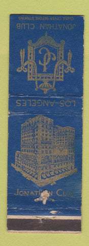 Matchbook Cover - Jonathan Club Los Angeles CA WORN