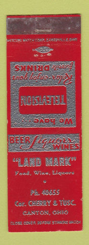 Matchbook Cover - Land Mark Restaurant Canton OH WEAR