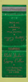 Matchbook Cover - Rabb Joska's Gypsy Cellar Cleveland OH WEAR